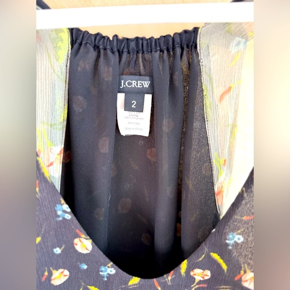 J. Crew Floral Tiered Silk Midi Sundress - Picture 4 of 8